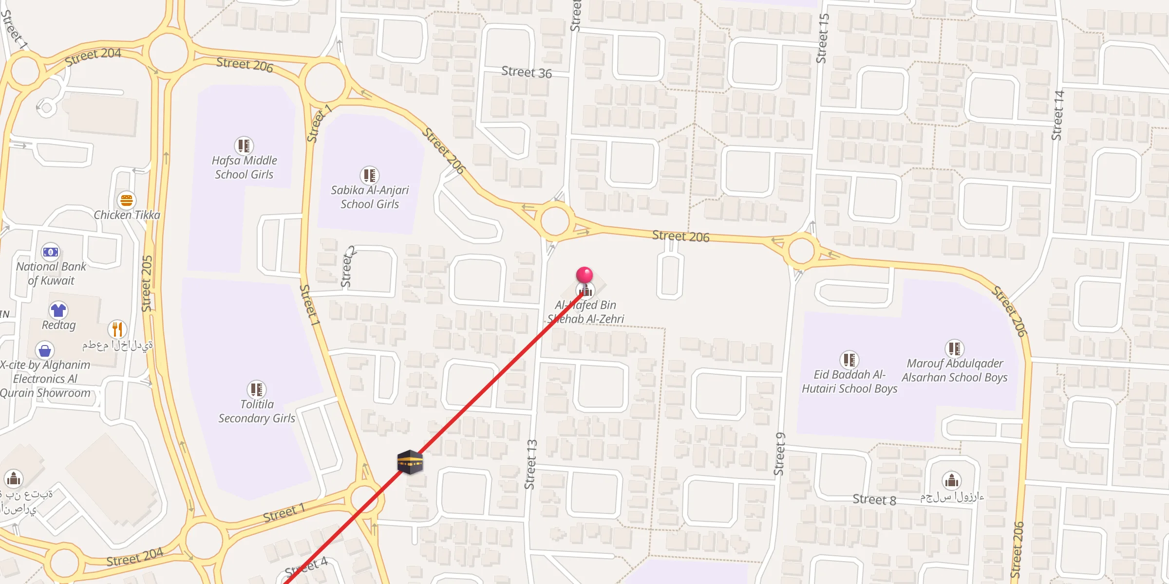 Carte de localisation : الحافظ ابن شهاب الزهري