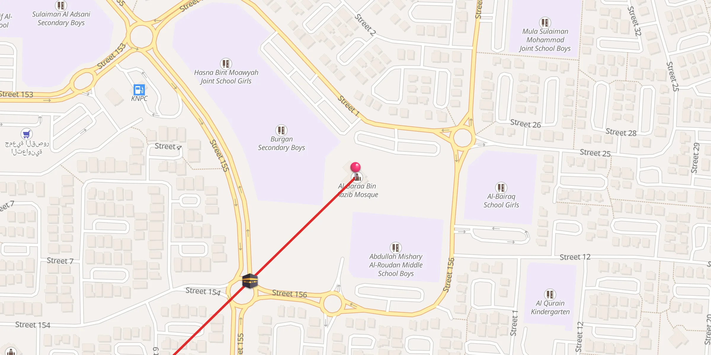 Carte de localisation : البراء بن عازب