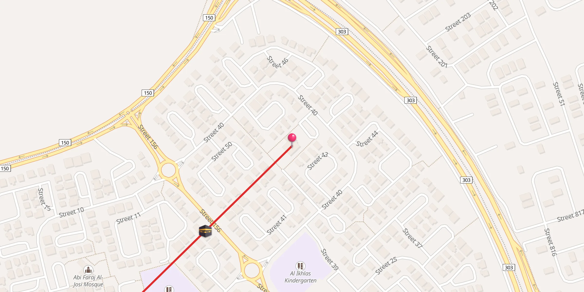 Carte de localisation : الإمام ابن خزيمة