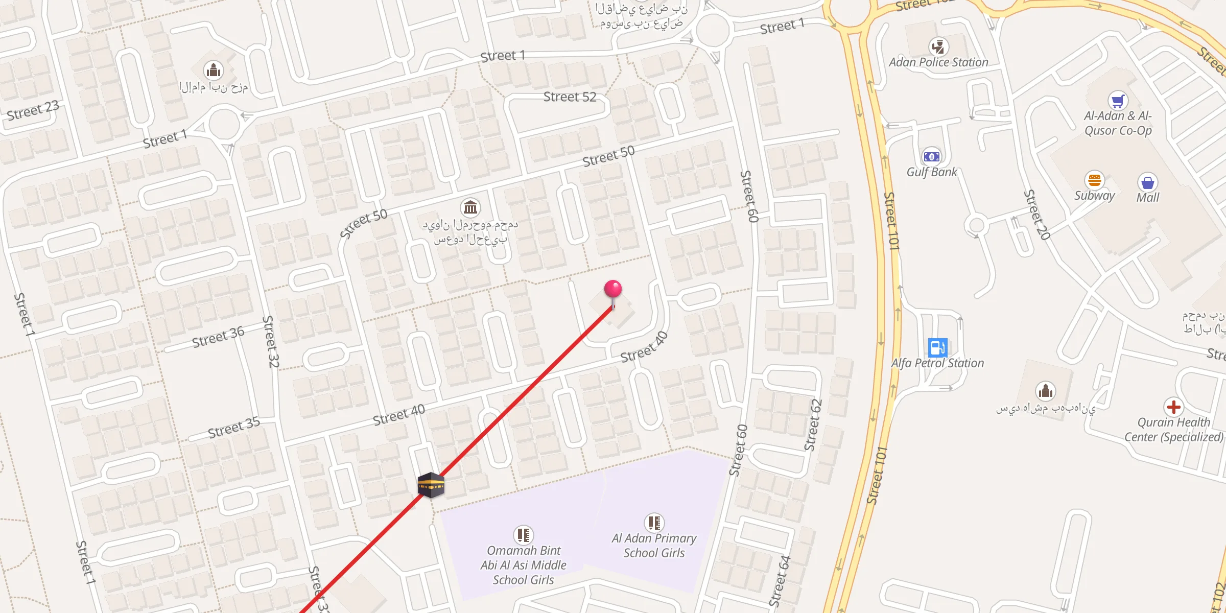 Carte de localisation : القاضي أبي يوسف (يعقوب بن إبراهيم)