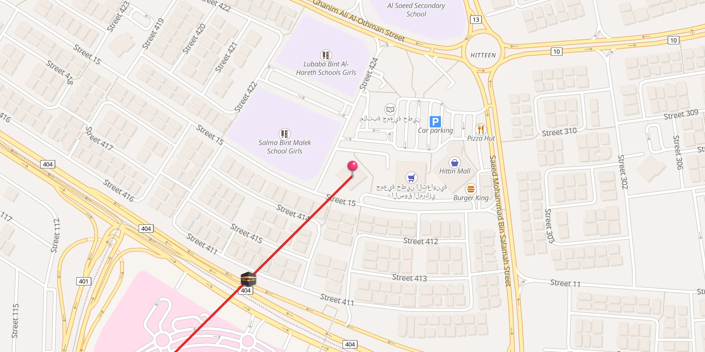 Carte de localisation : مسجد حمد عبد المحسن المشاري