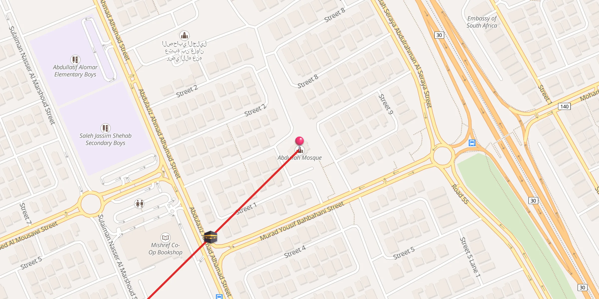 Carte de localisation : عبدالله الفهد المشعان
