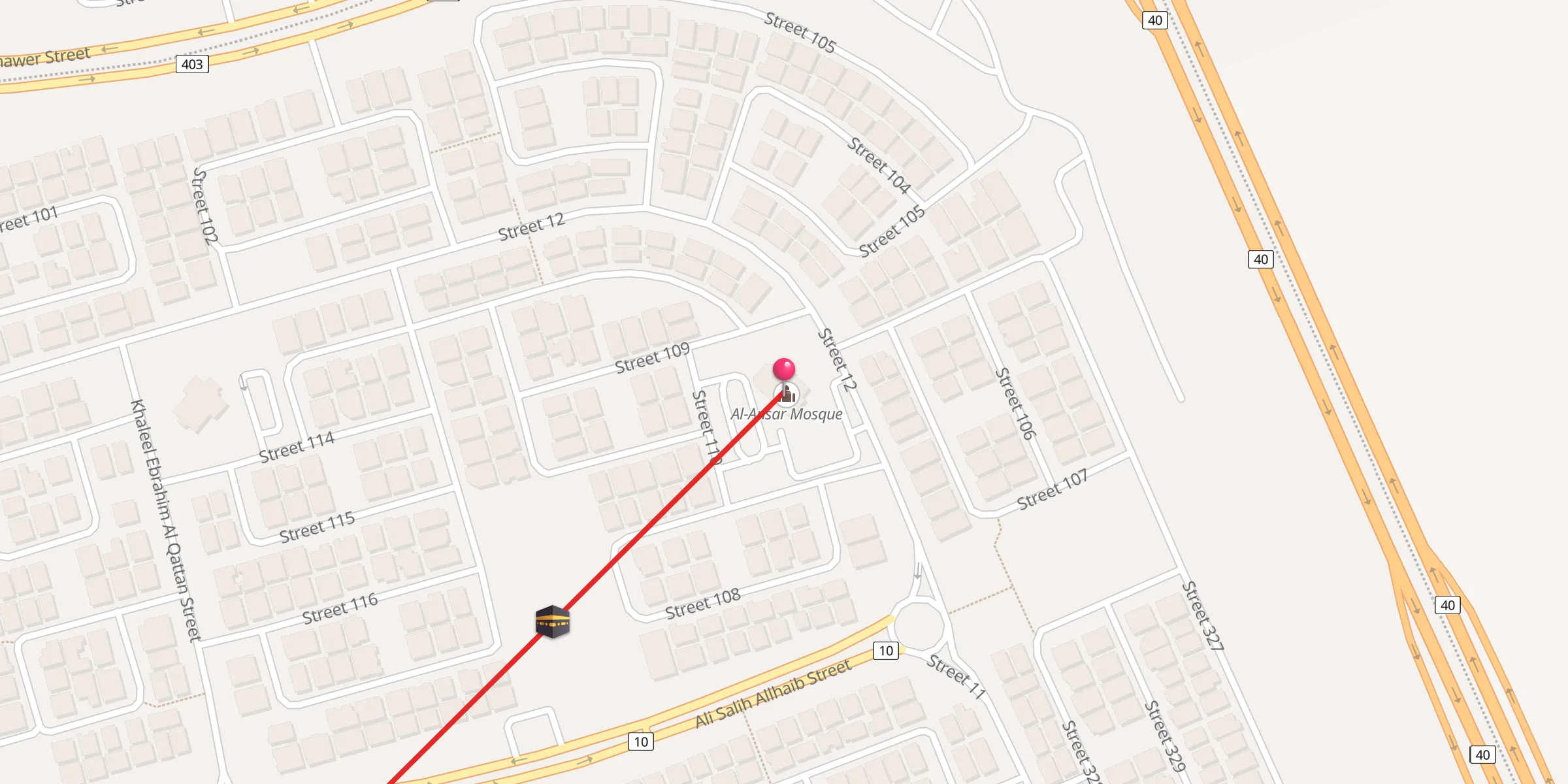 Carte de localisation : مسجد الأنصار