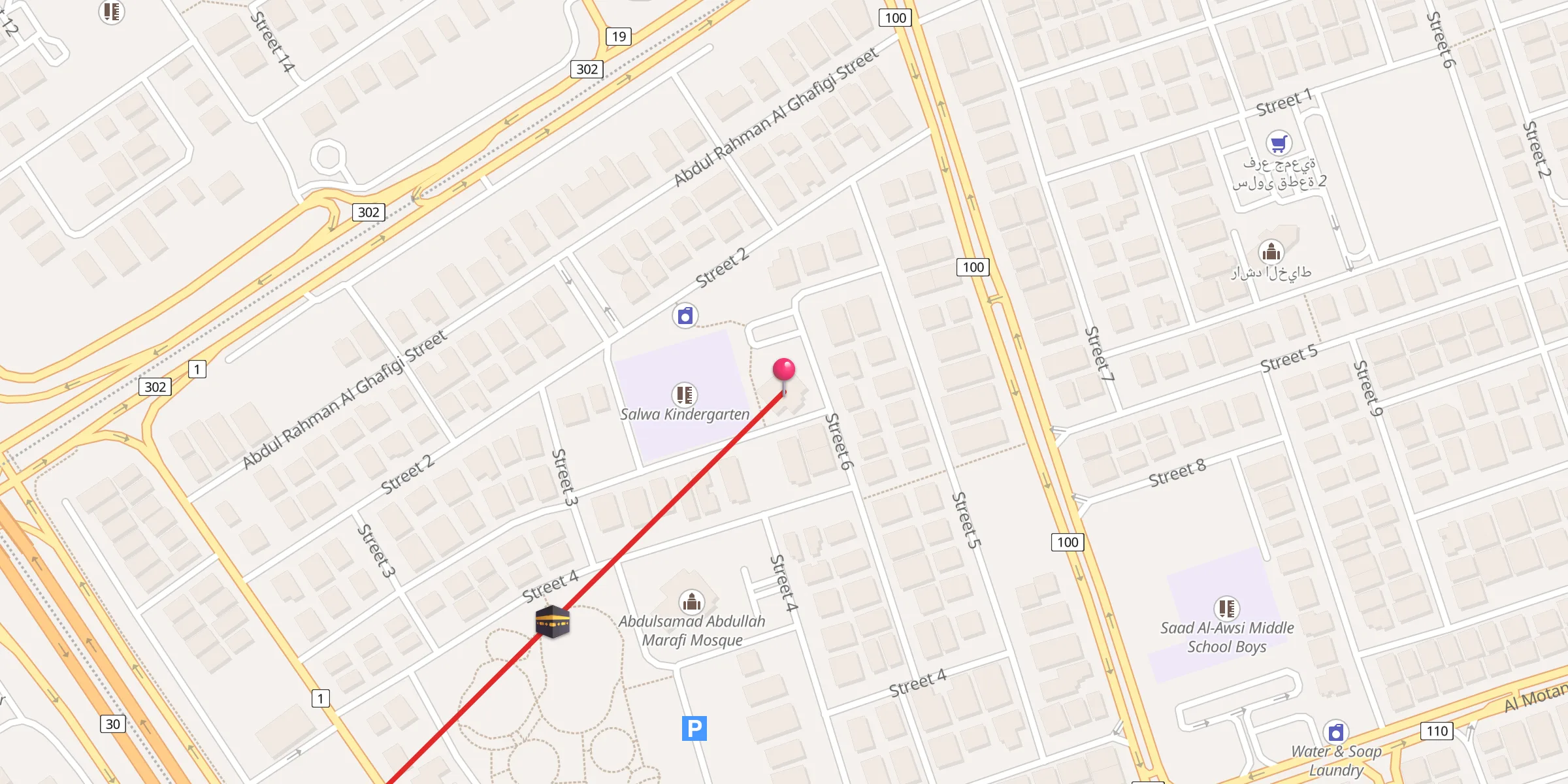 Carte de localisation : ناصر سعد المصيليت