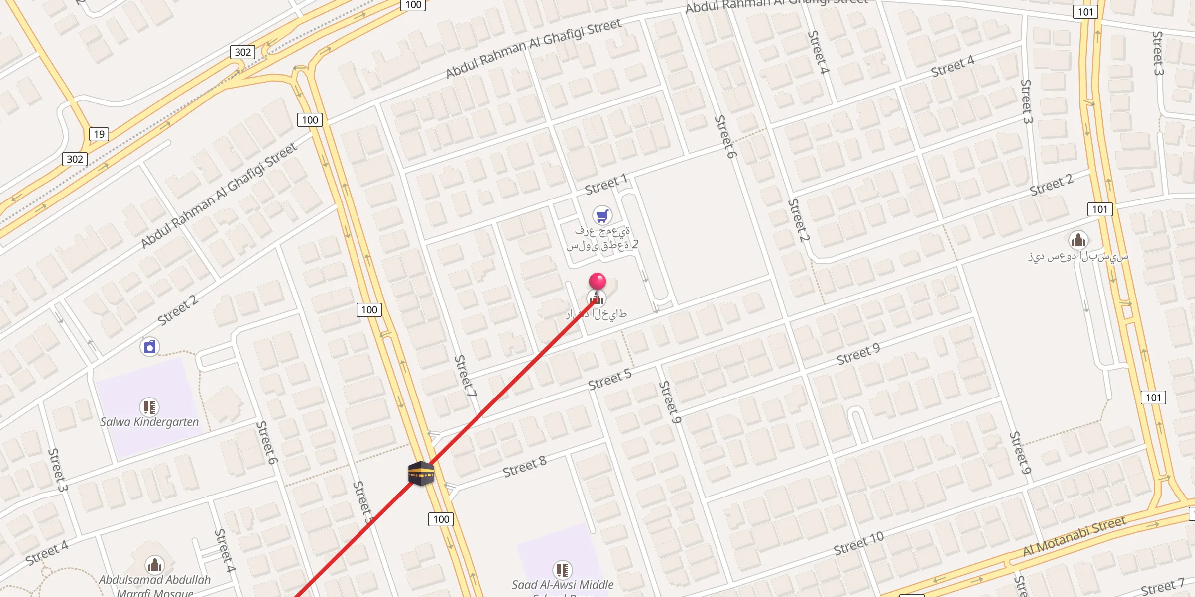 Carte de localisation : راشد الخياط