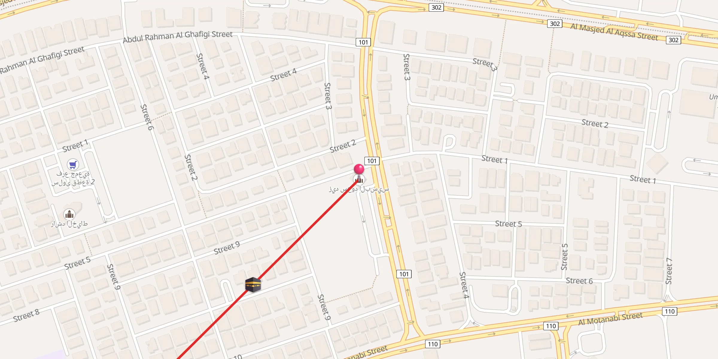Carte de localisation : زيد سعود البسيس