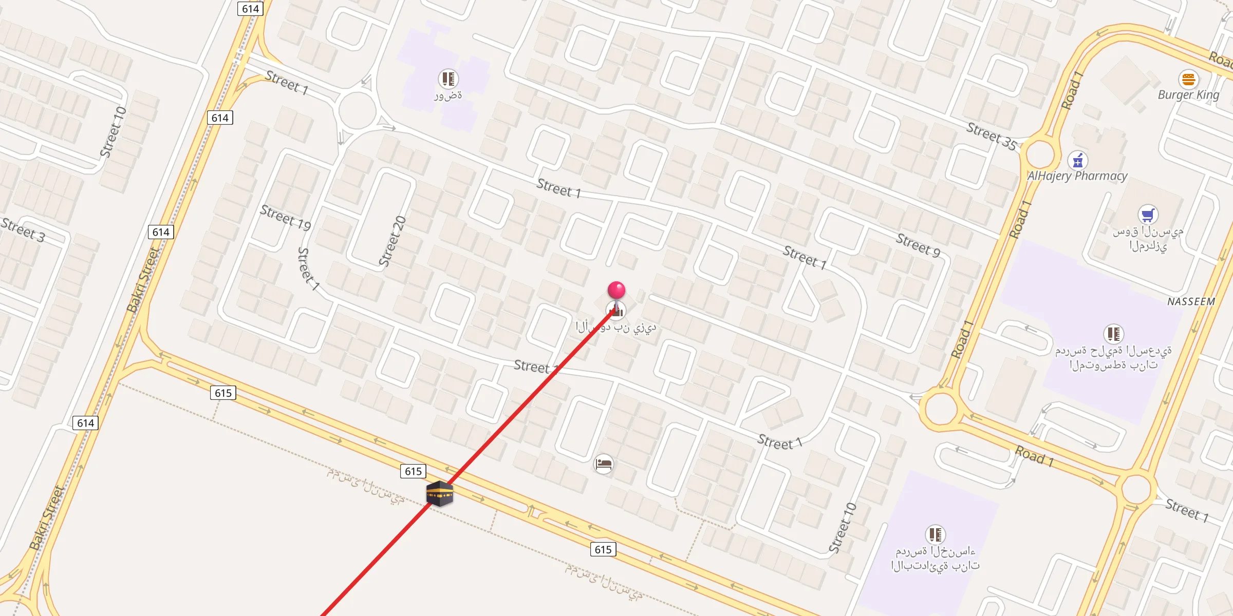 Carte de localisation : الأسود بن يزيد