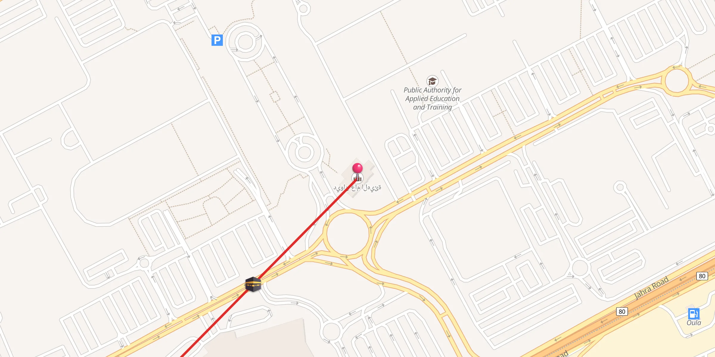 Carte de localisation : ديوان عام الهيئة