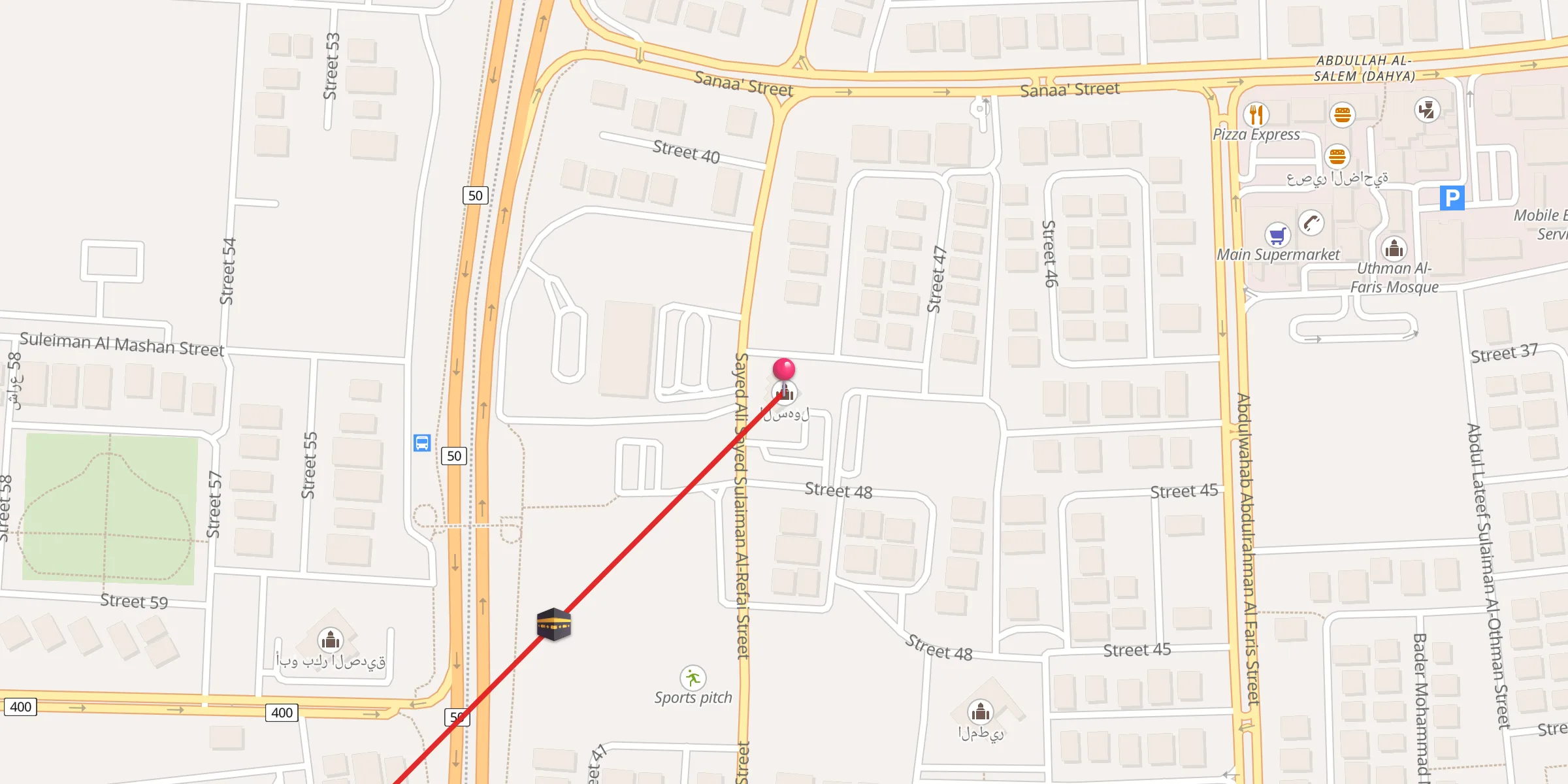 Carte de localisation : السهول