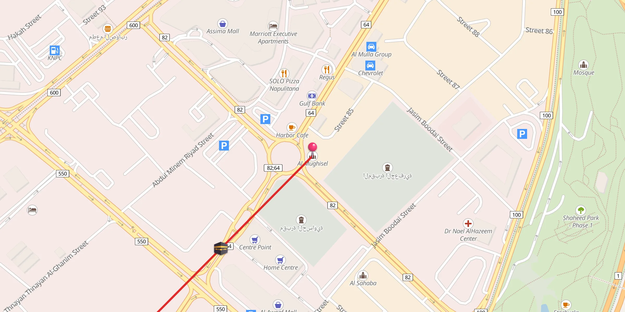 Carte de localisation : المغيسل