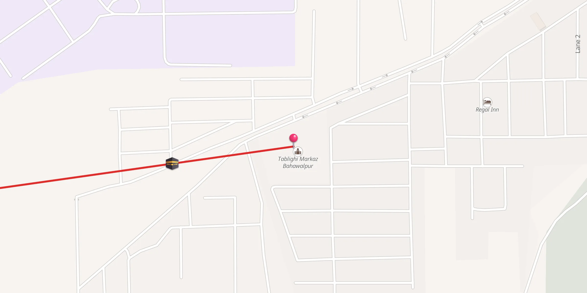 Carte de localisation : Tablighi Markaz Bahawalpur