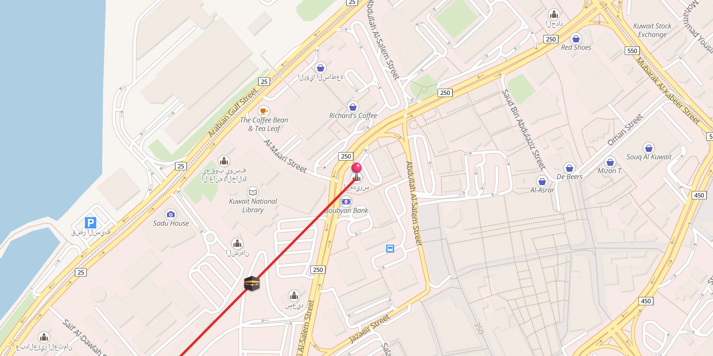 Carte de localisation : المديرس
