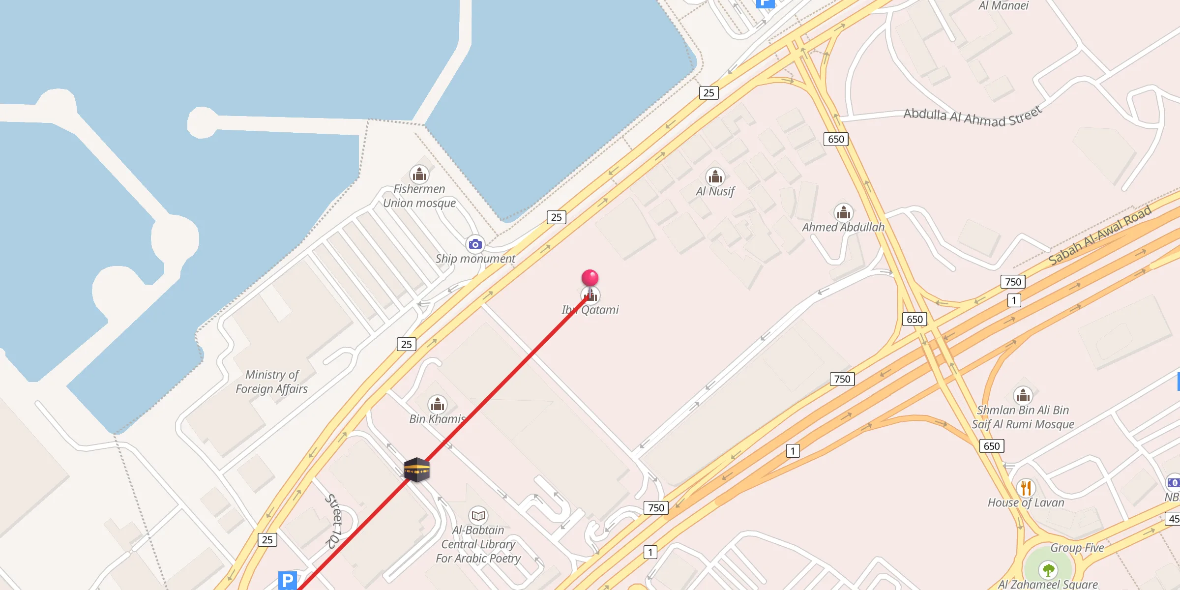 Carte de localisation : ابن قطامي