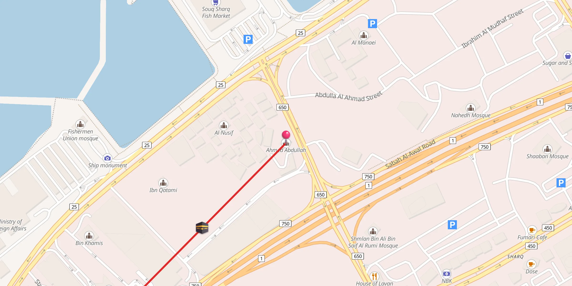 Carte de localisation : أحمد عبدالله