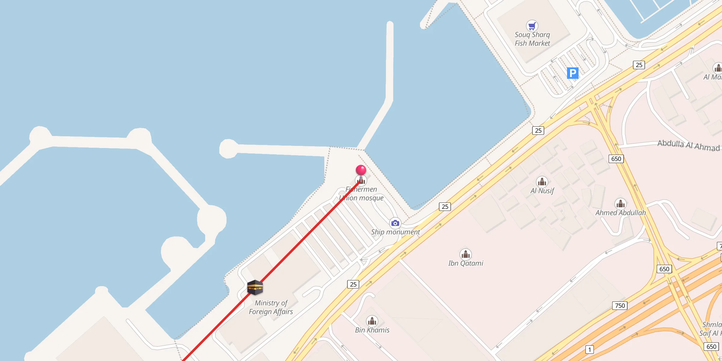 Carte de localisation : اتحاد الصيادين