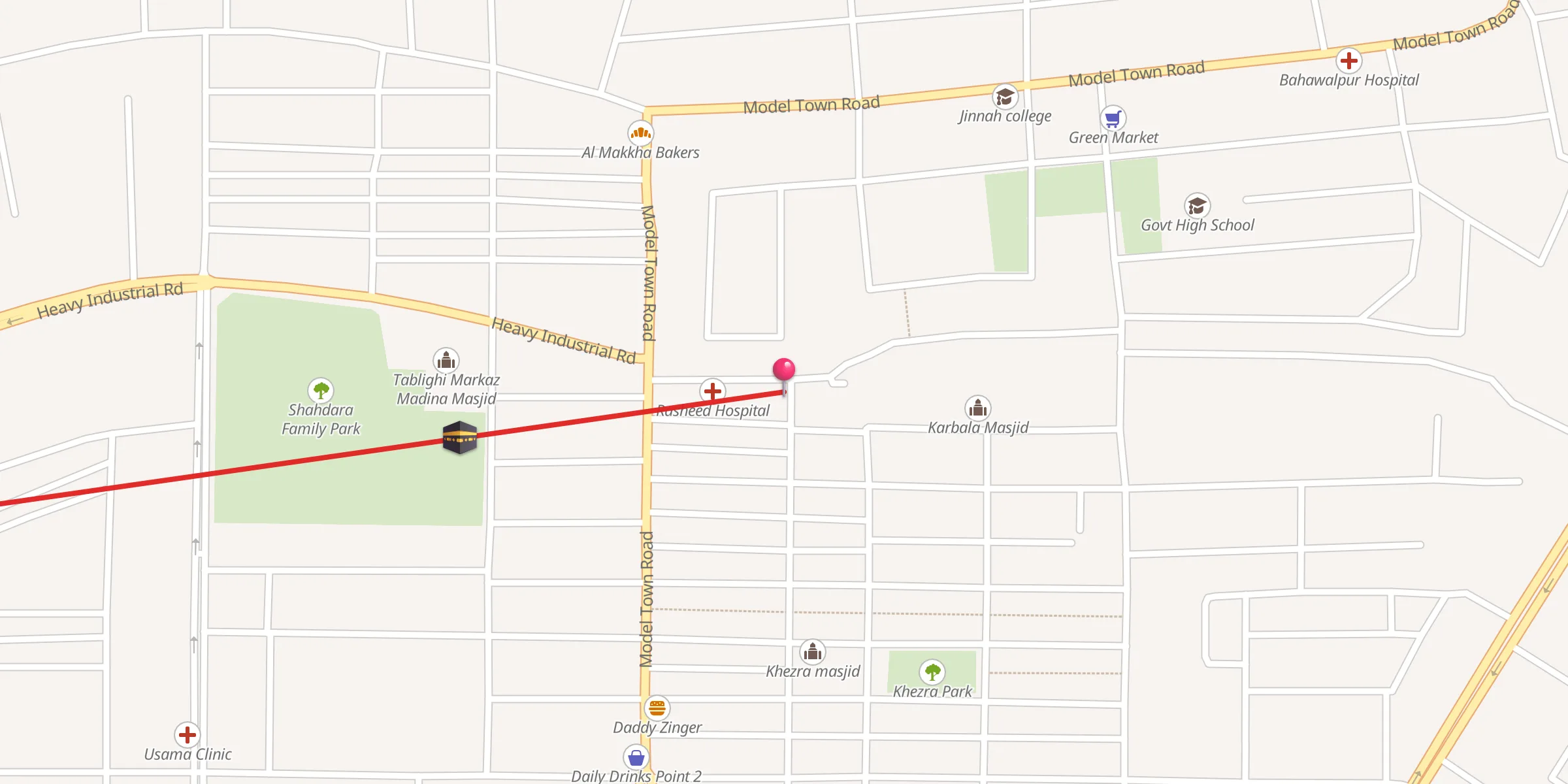 Carte de localisation : Masjid Farooq