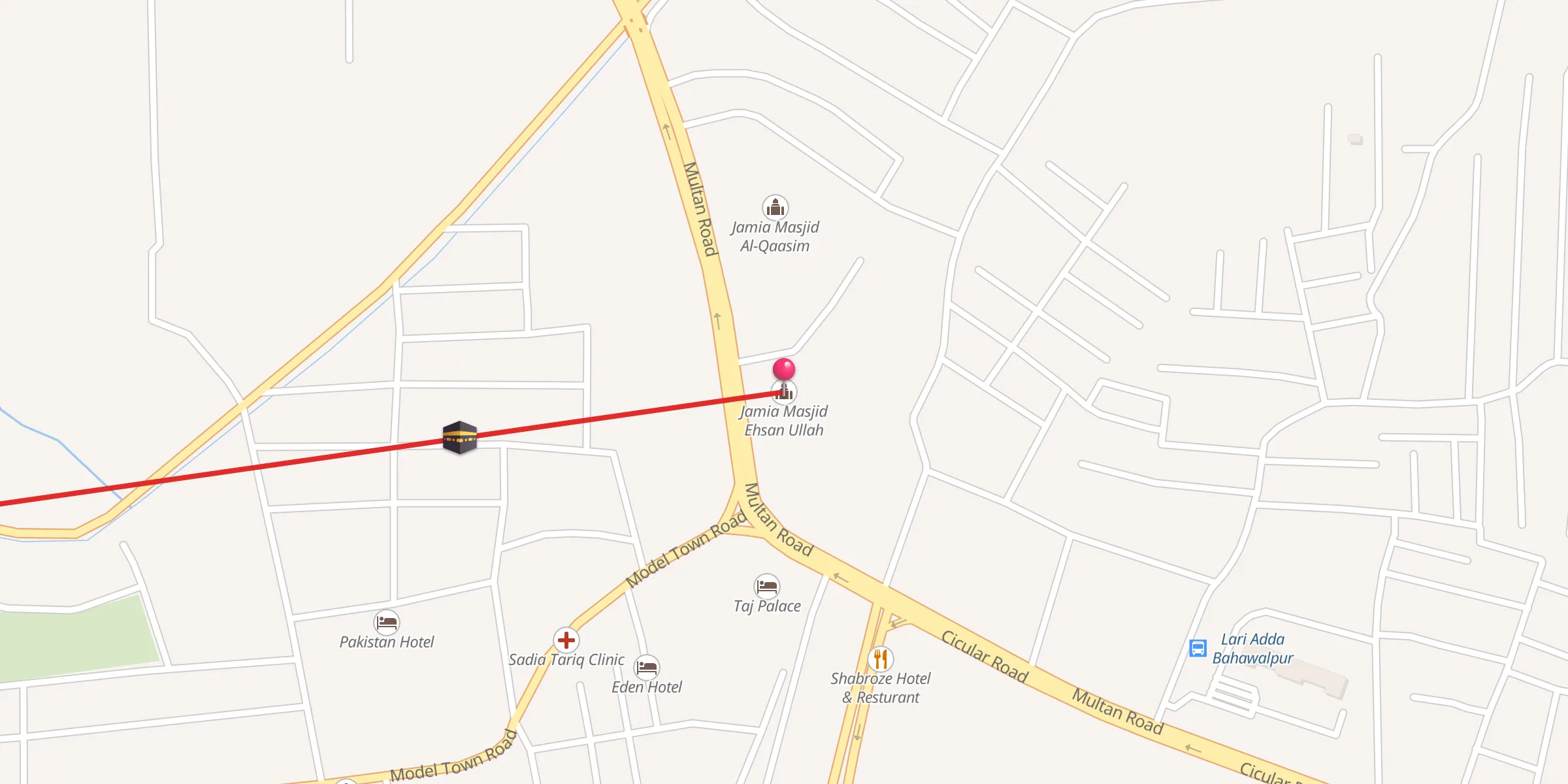 Carte de localisation : Jamia Masjid Ehsan Ullah