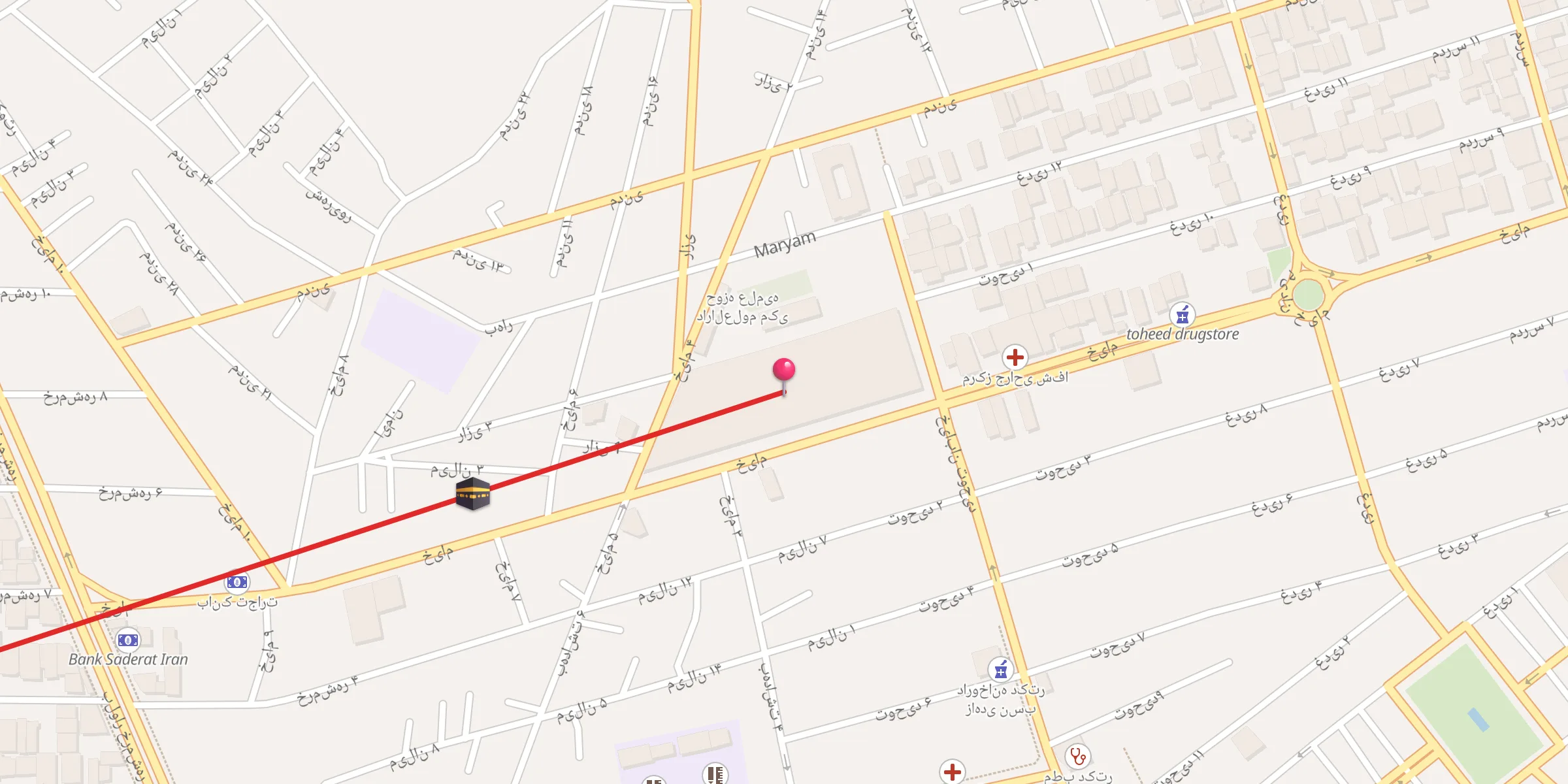 Carte de localisation : مسجد جامع مکی