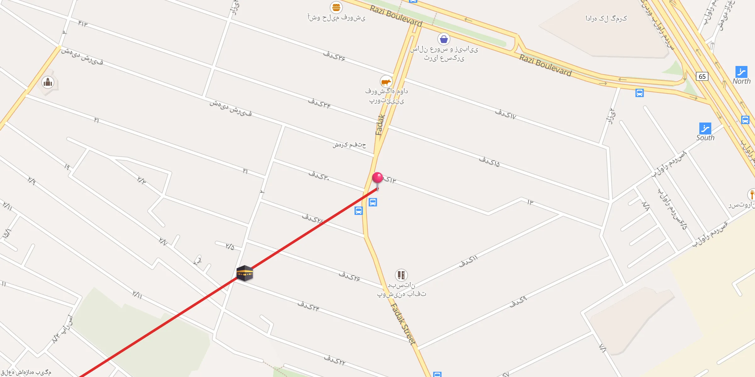 Carte de localisation : حسینه علی ابن حسین