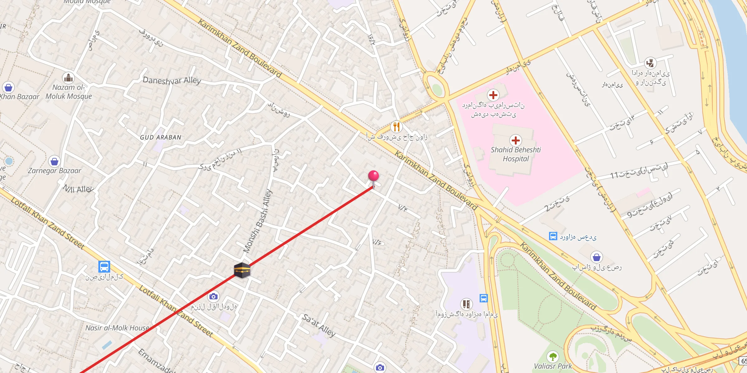 Carte de localisation : seyed Ebrahim