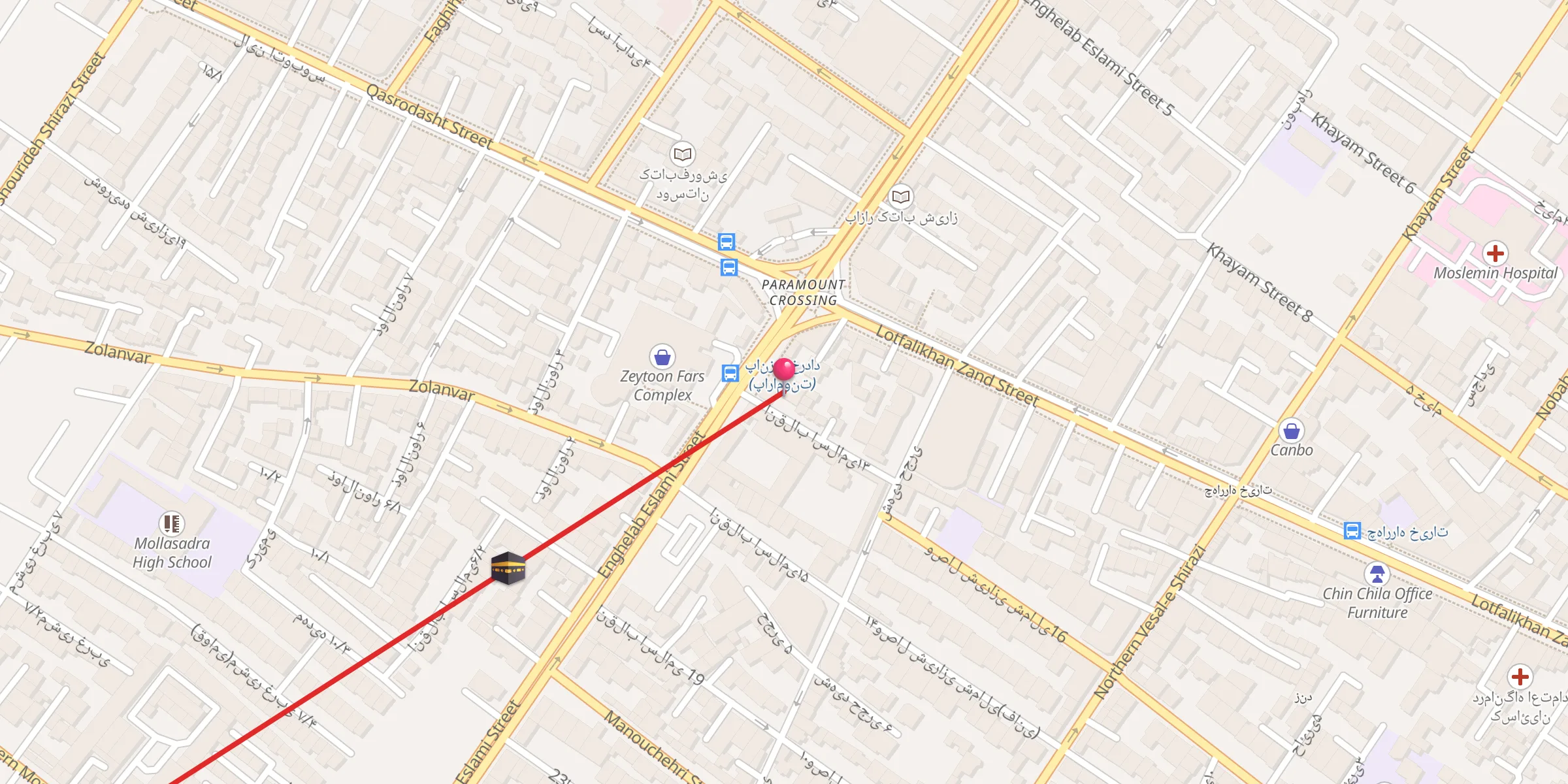 Carte de localisation : بقعه ابوالوفا