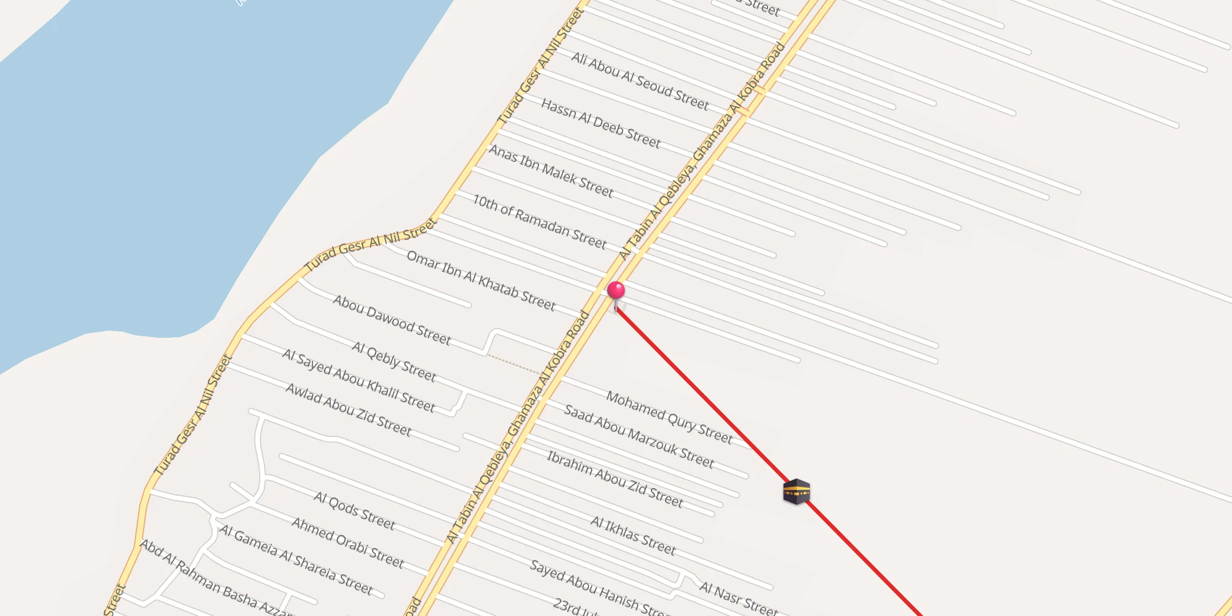 Carte de localisation : مسجد ابو خليفة البحري