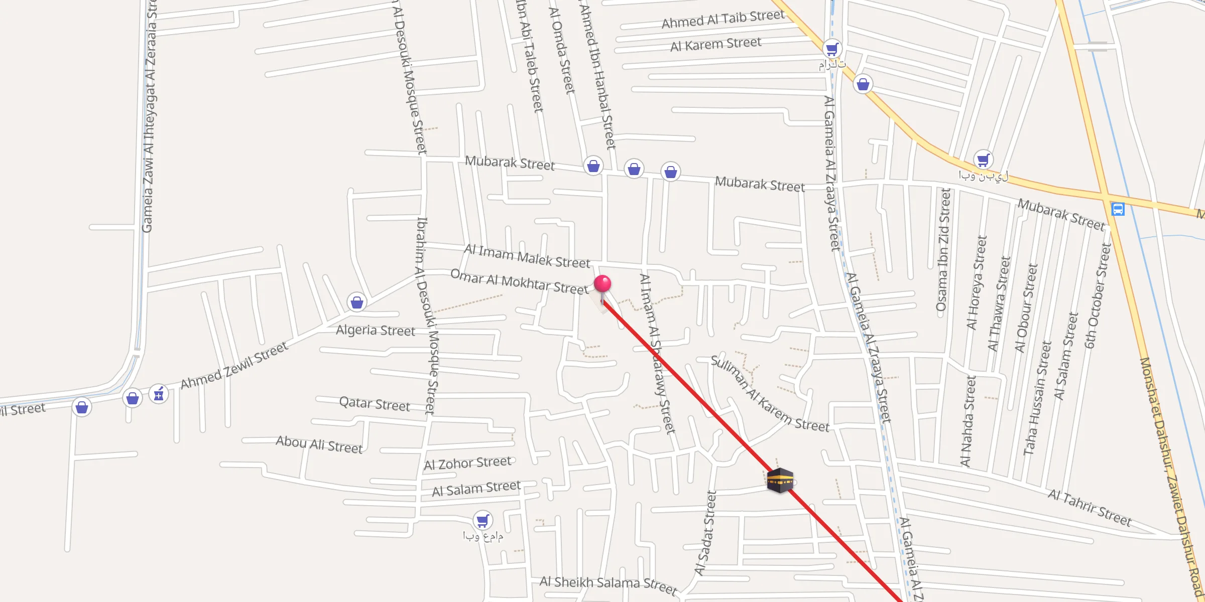 Carte de localisation : مسجد البراهميه