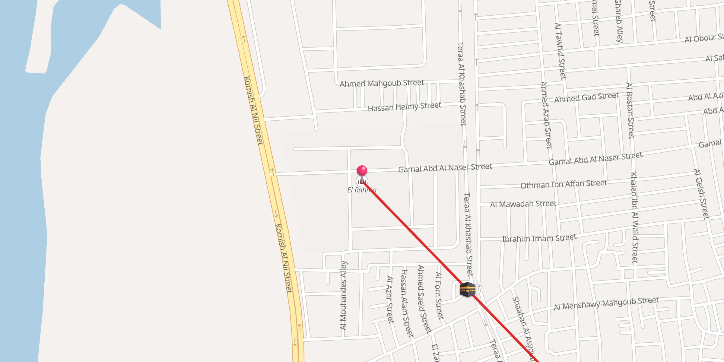 Carte de localisation : El Rahma