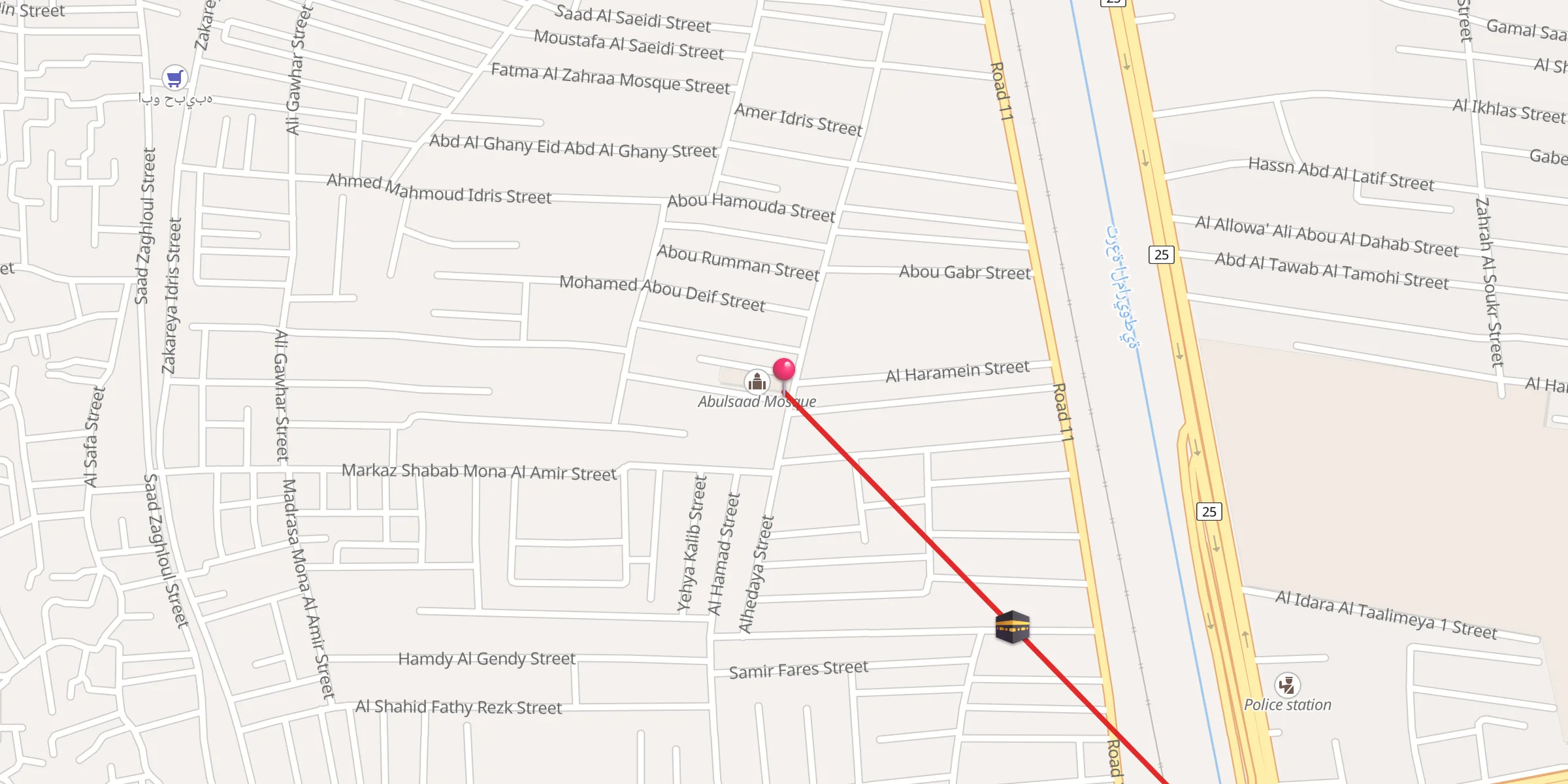 Carte de localisation : Abo El Saad