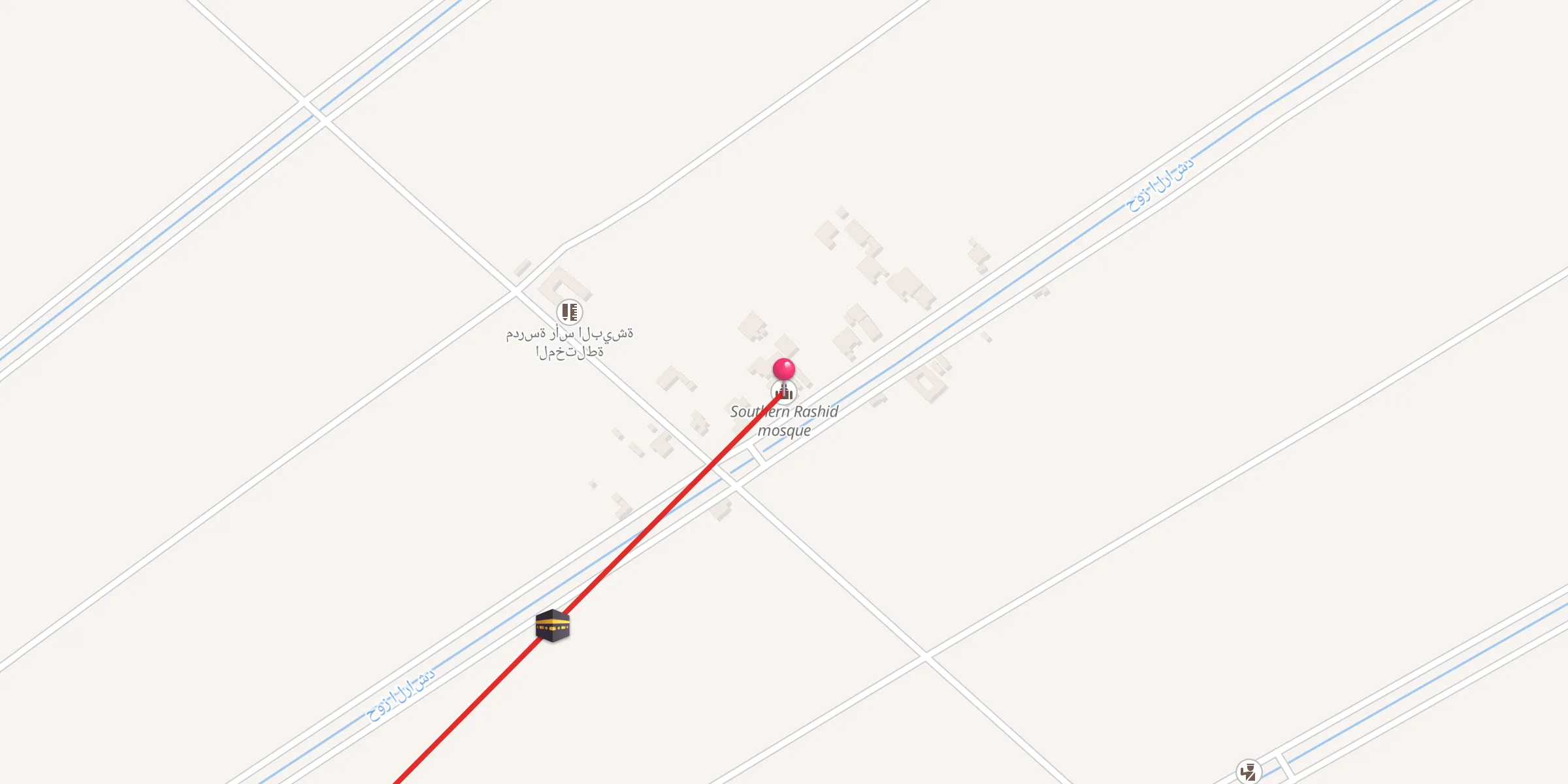 Carte de localisation : جامع الراشد الجنوبي