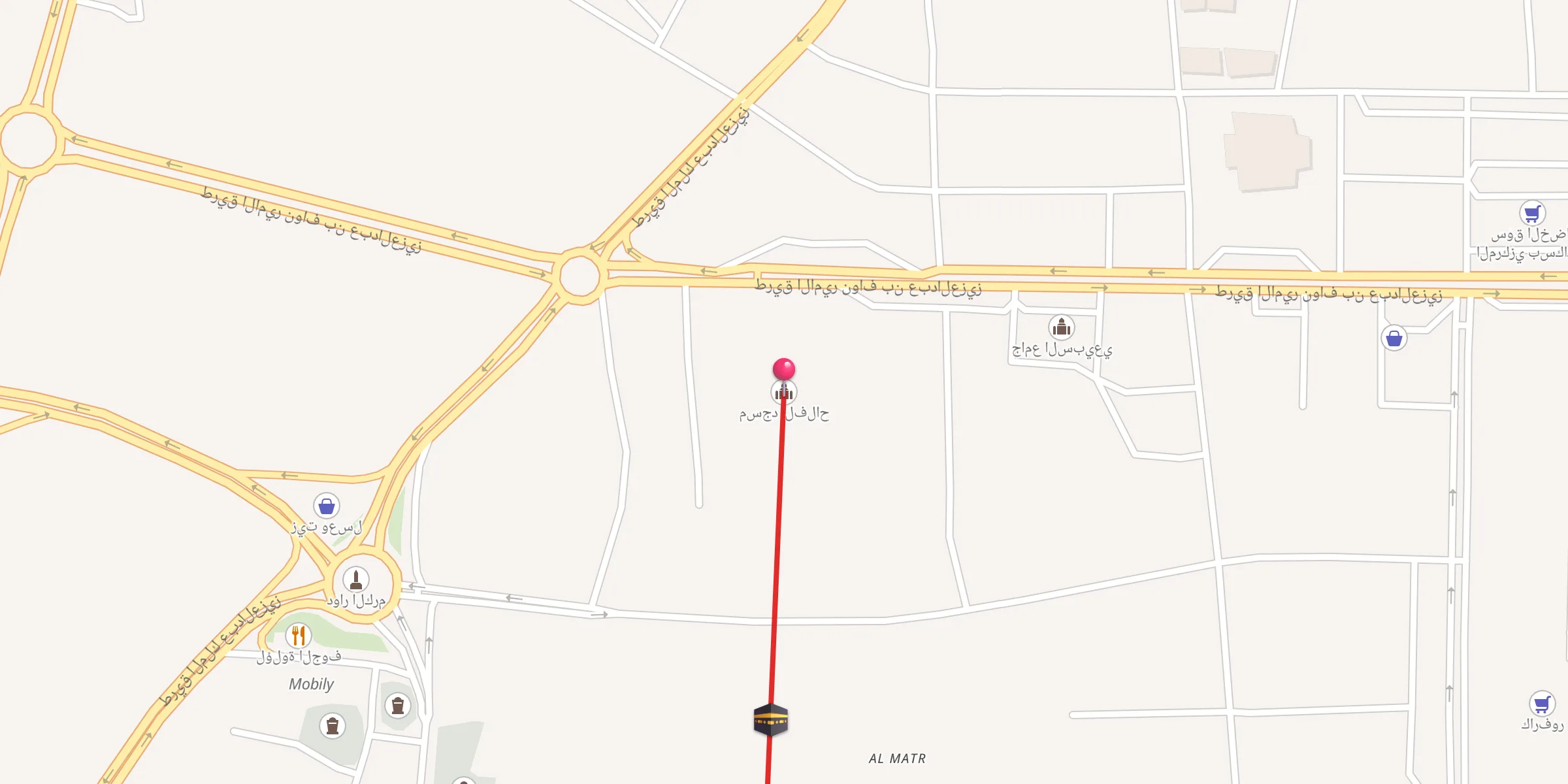 Carte de localisation : مسجد الفلاح