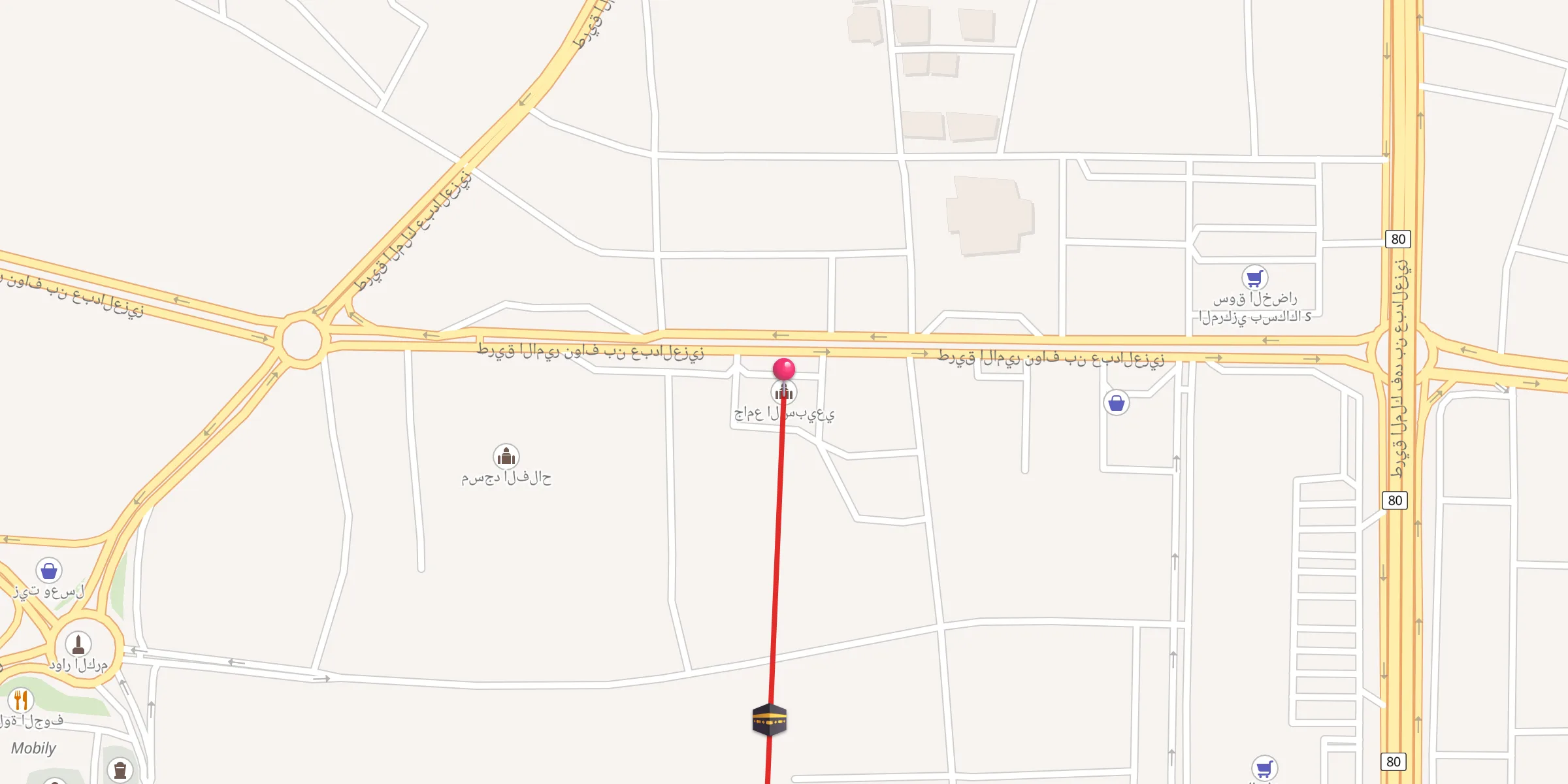 Carte de localisation : جامع السبيعي