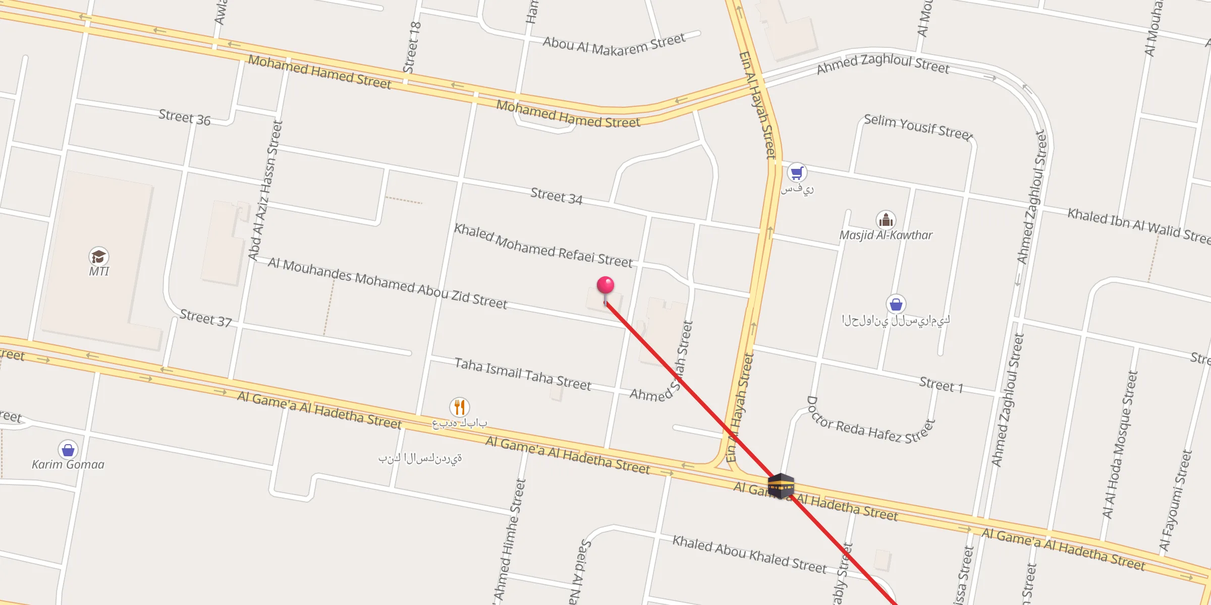 Carte de localisation : Ebad Alrahman Mosque