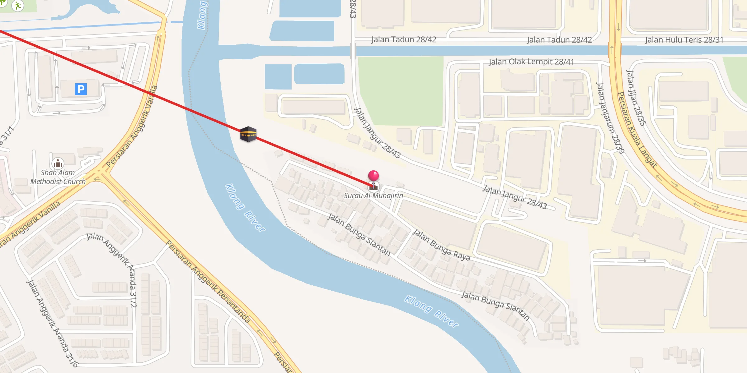 Carte de localisation : Surau Al Muhajirin