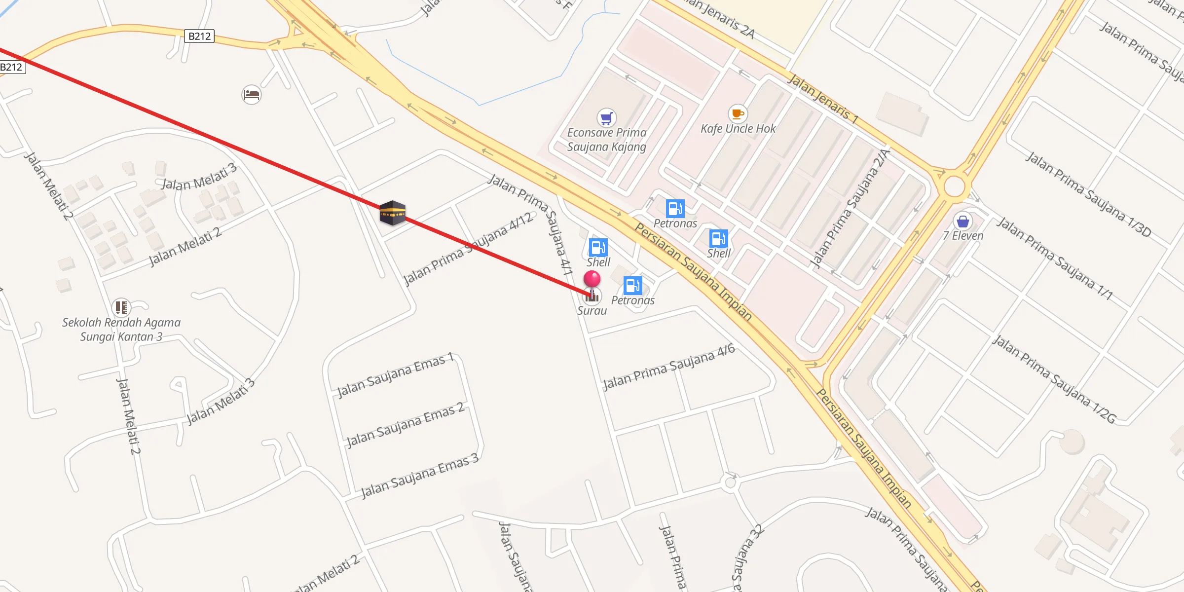 Carte de localisation : Surau