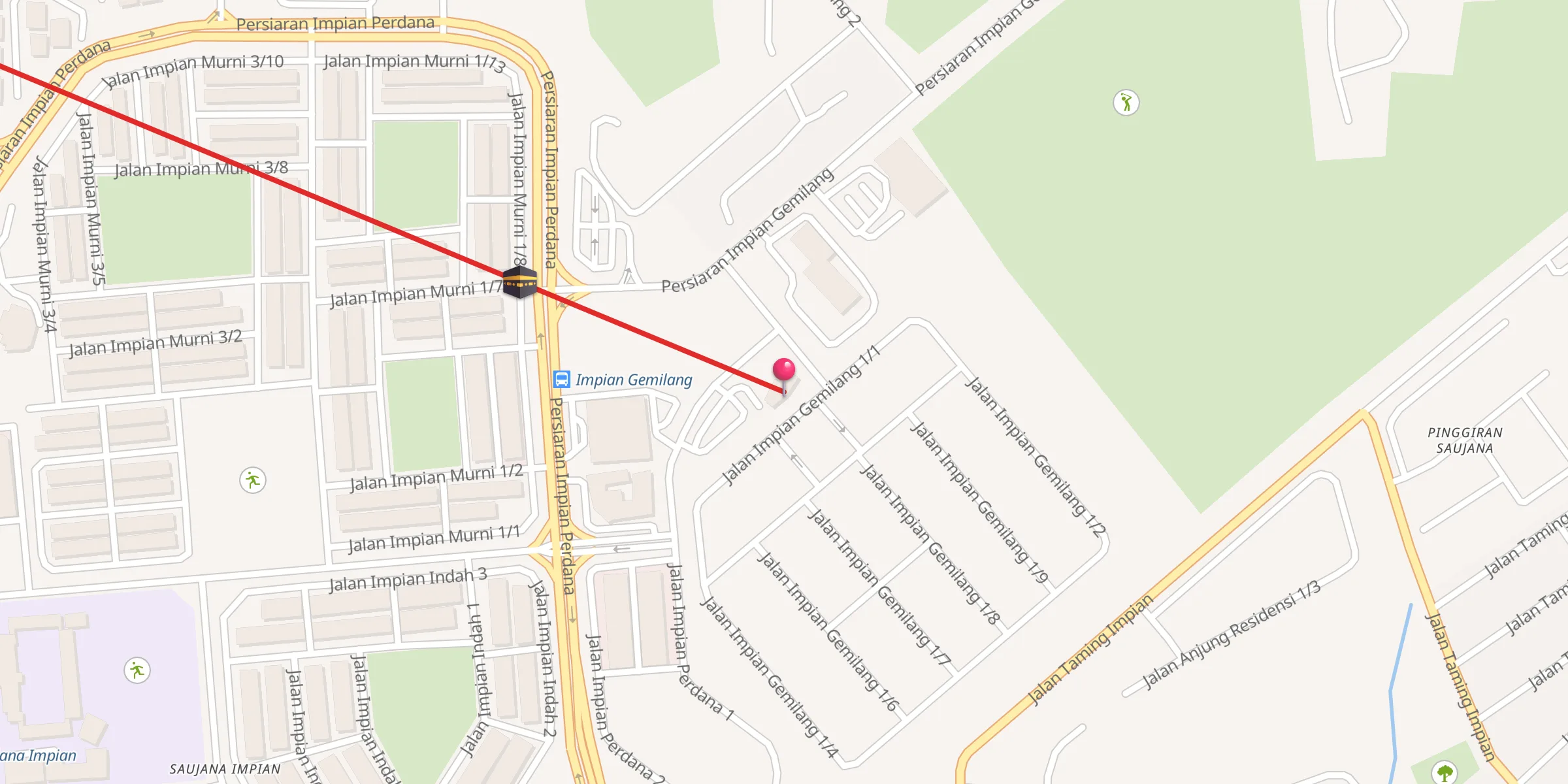 Carte de localisation : Musolla Gemilang