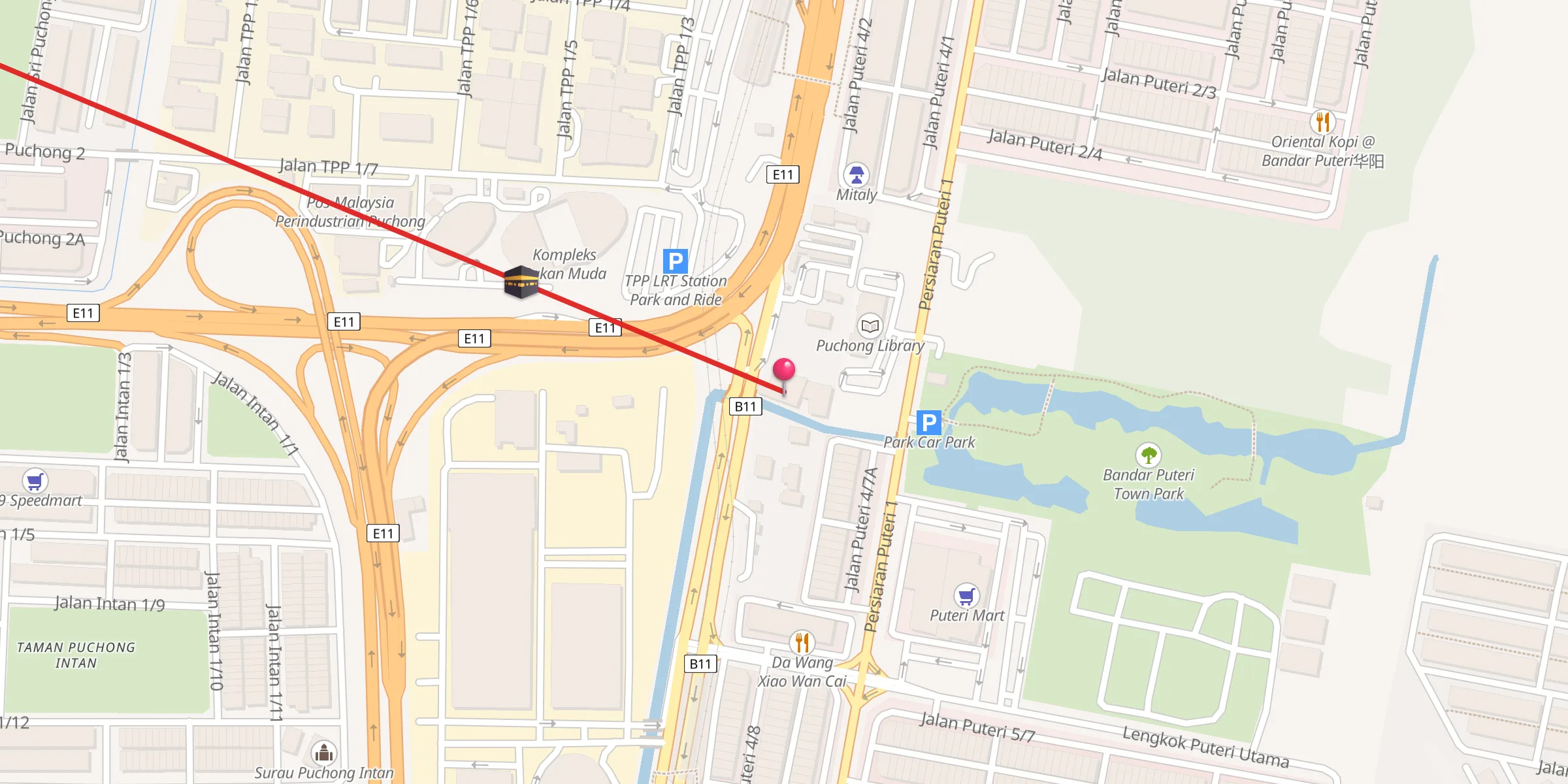 Carte de localisation : Masjid Jamek Batu Dua Belas Puchong