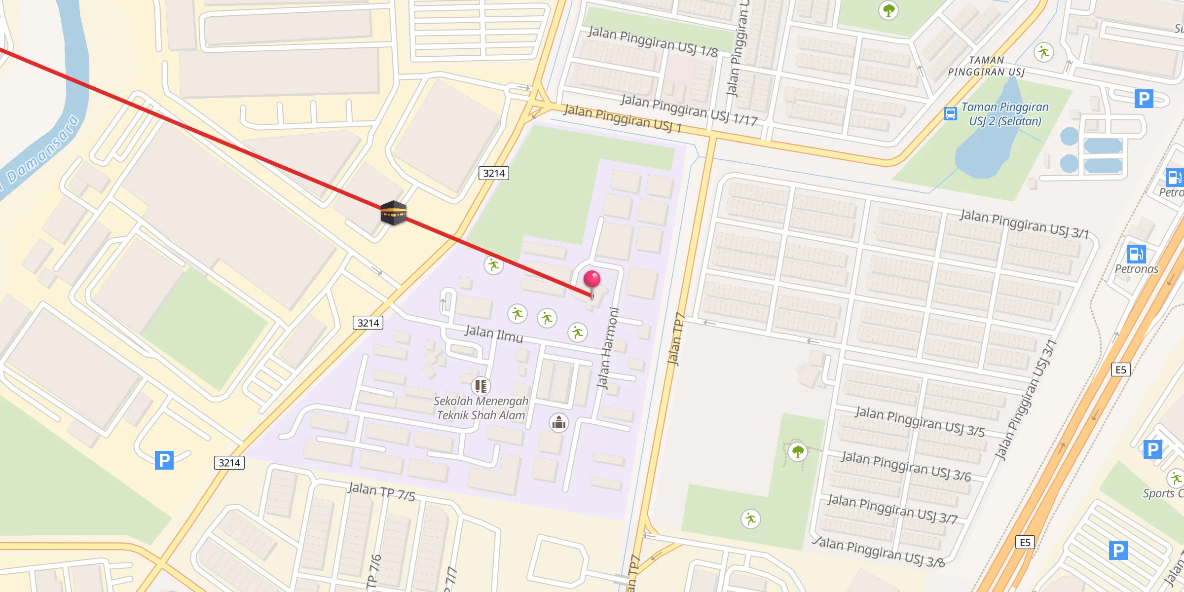 Carte de localisation : Surau Al-Falah