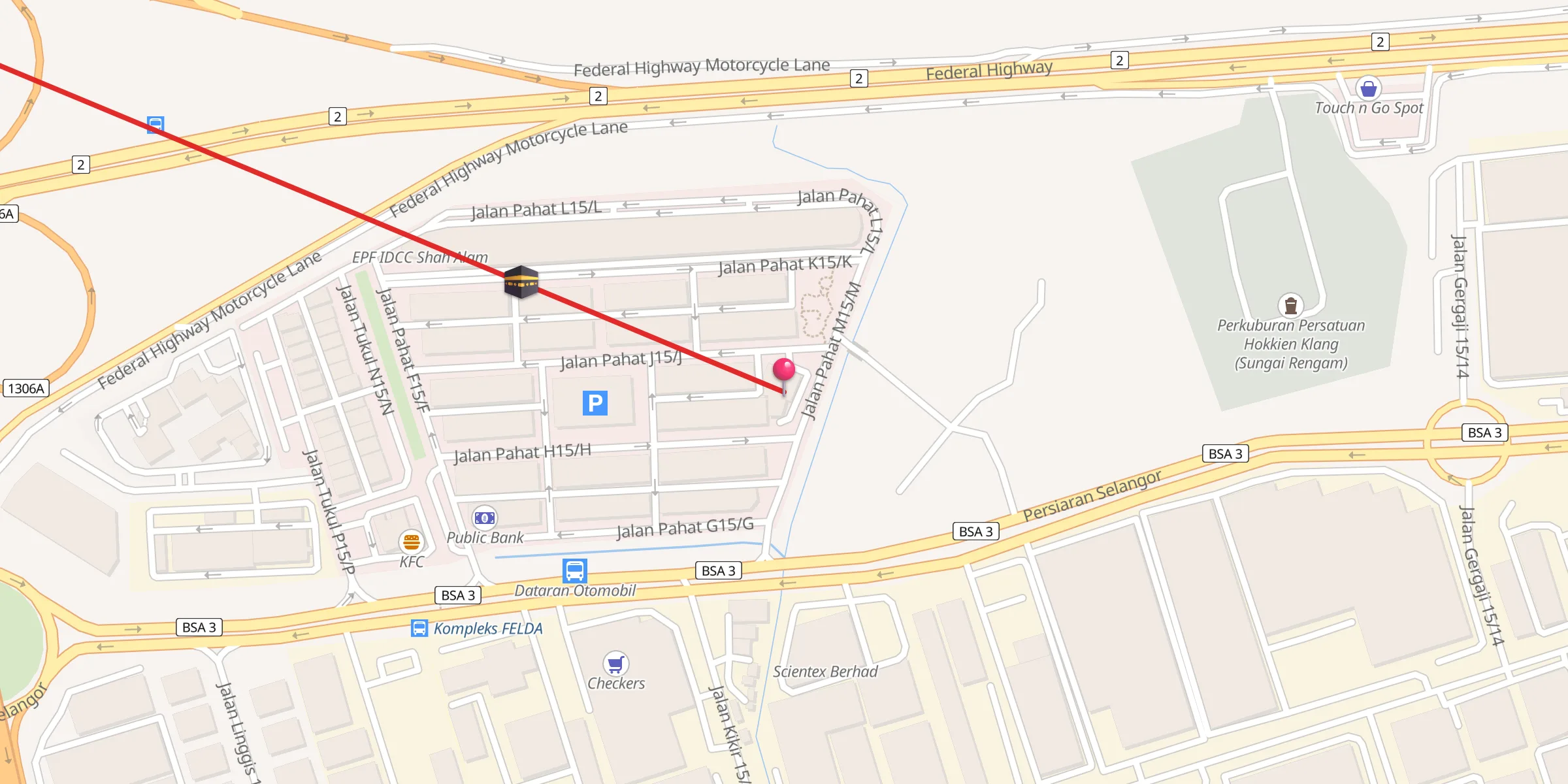 Carte de localisation : Surau Addin