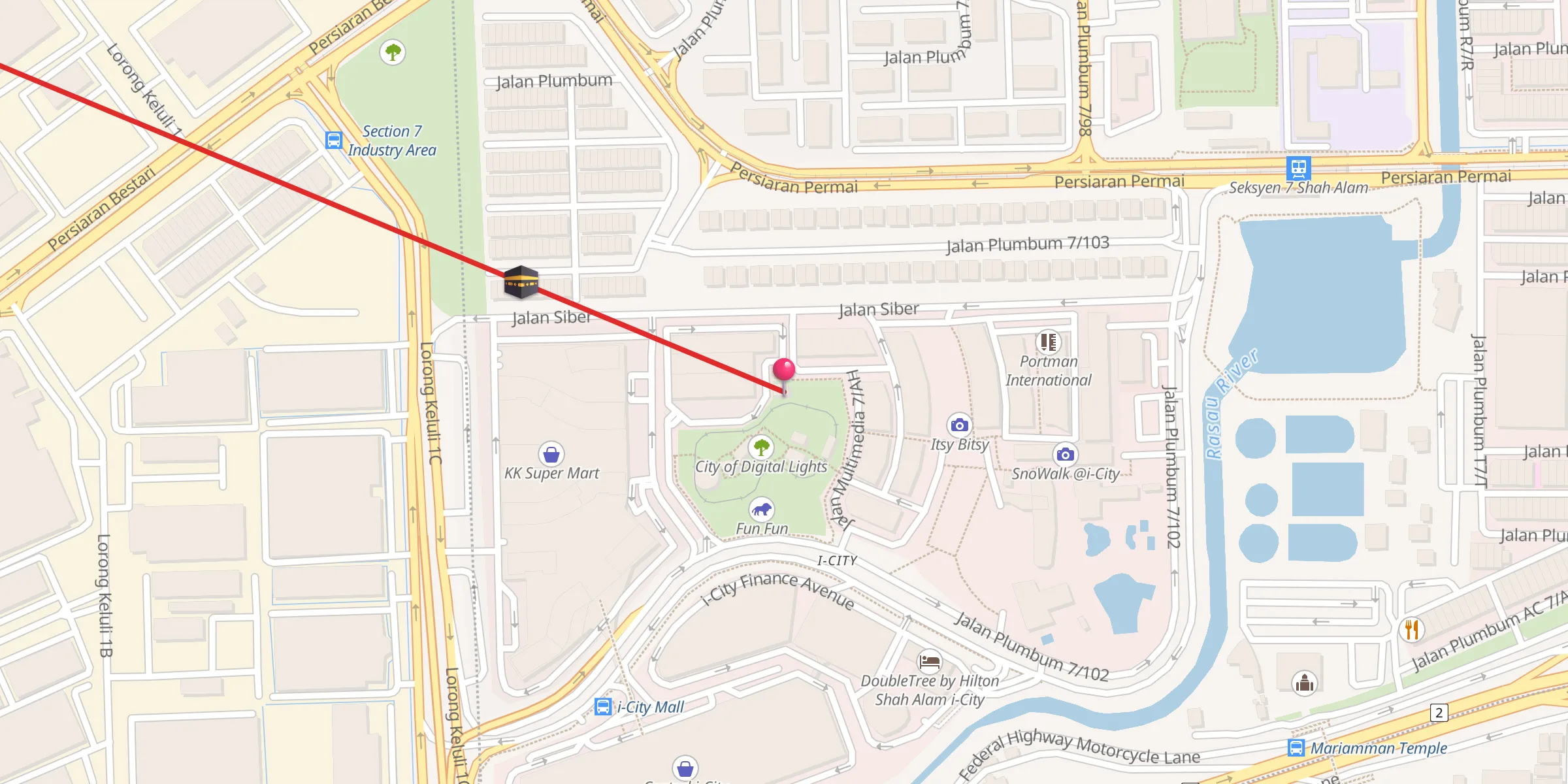 Carte de localisation : Surau