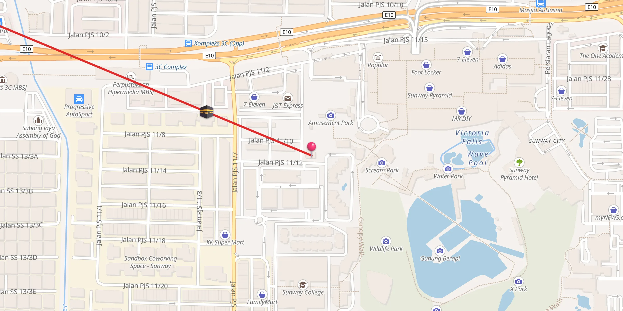 Carte de localisation : Surau Nur Iman