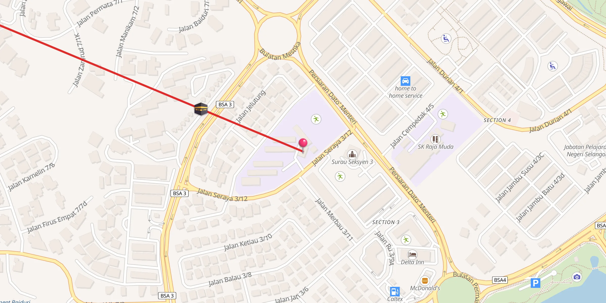 Carte de localisation : Surau
