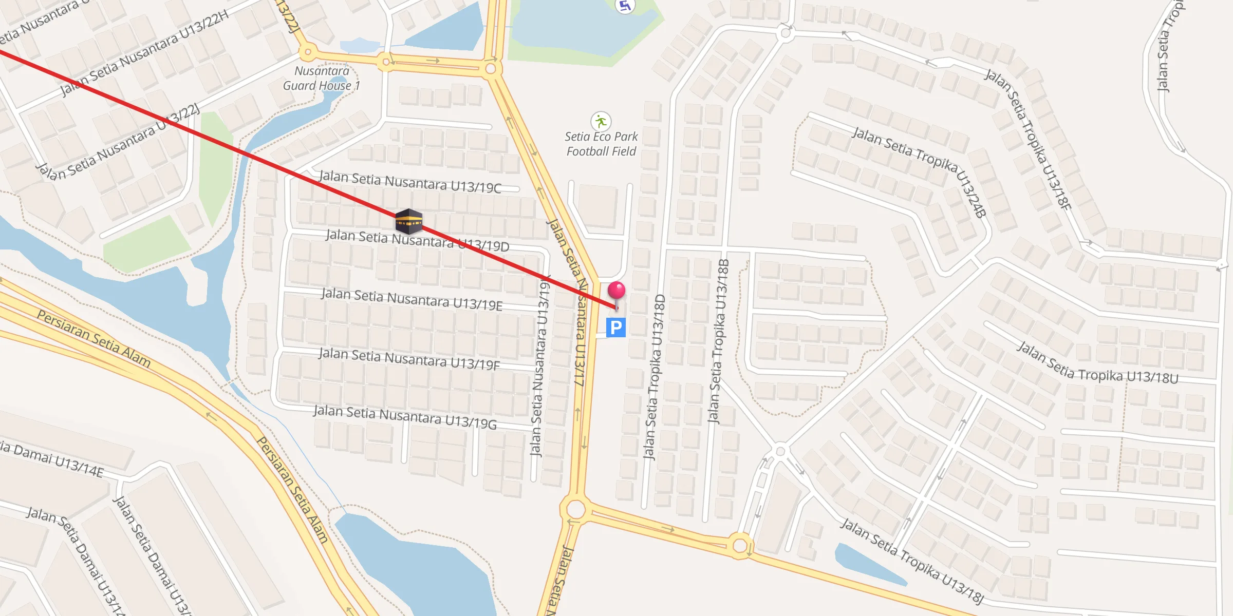 Carte de localisation : Surau An-Nur