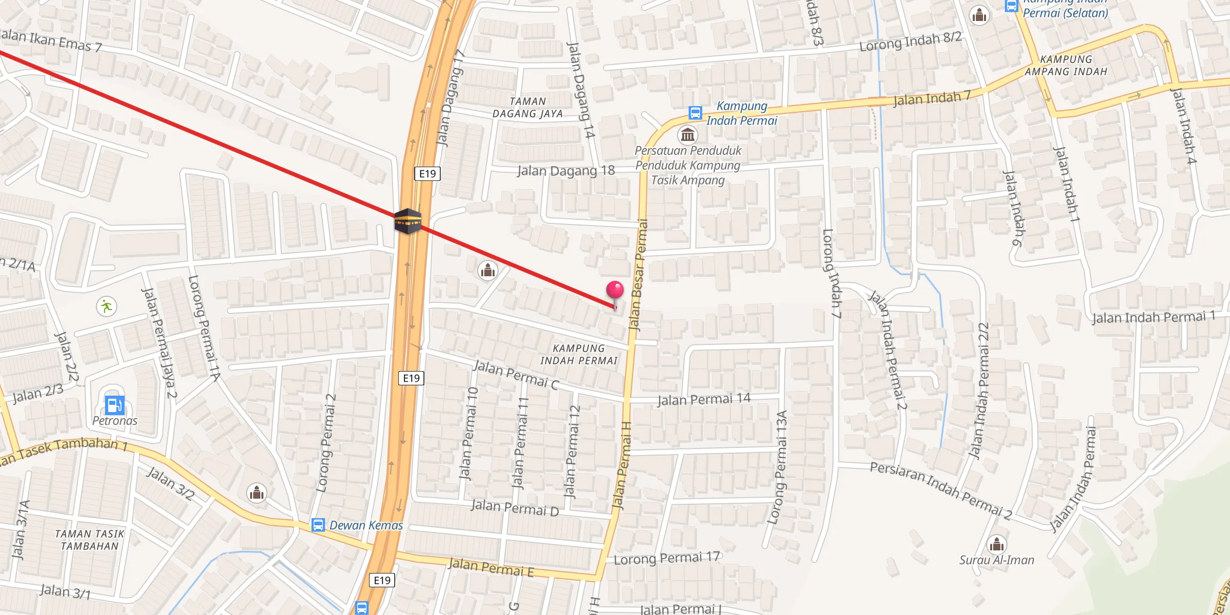 Carte de localisation : Madrasah Baqiyathus Salihath