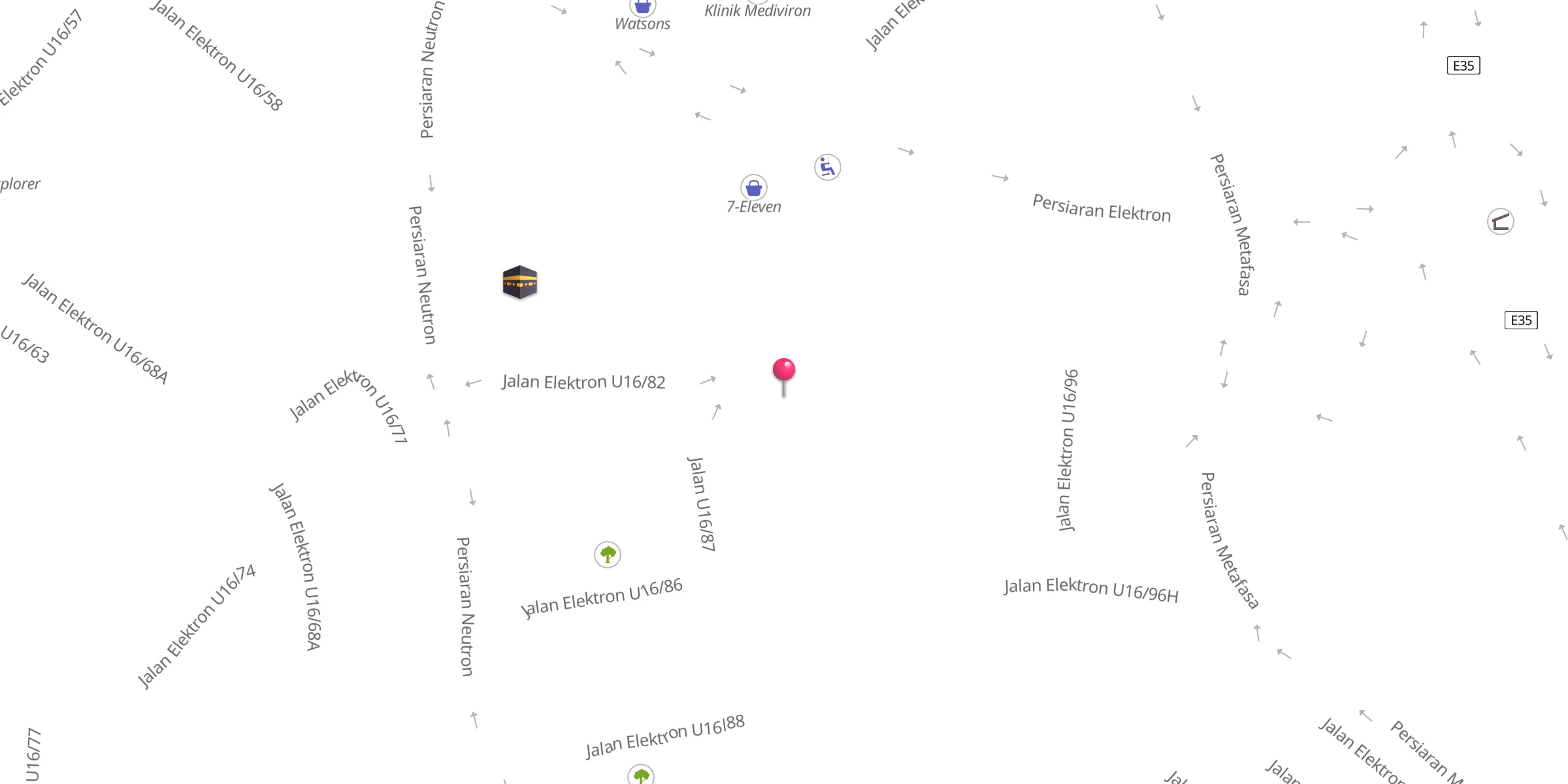 Carte de localisation : Surau Al Abrar