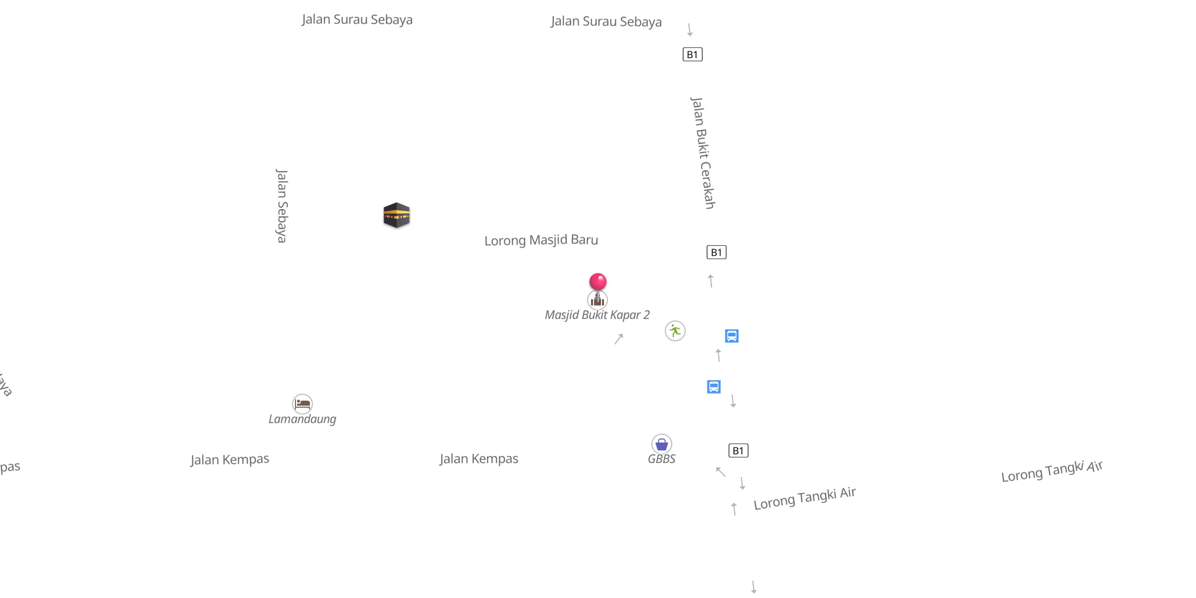 Carte de localisation : Masjid Bukit Kapar 2