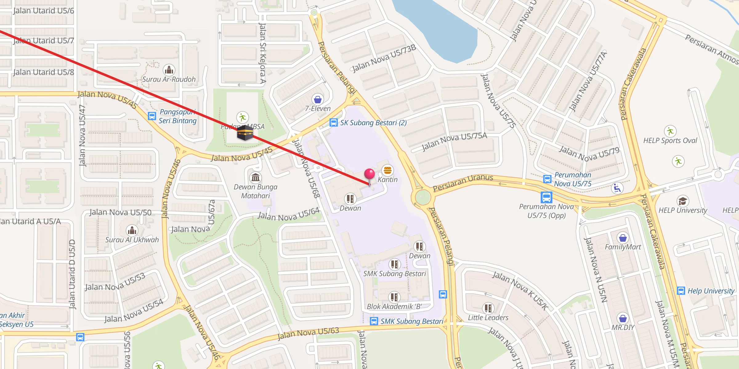 Carte de localisation : Surau