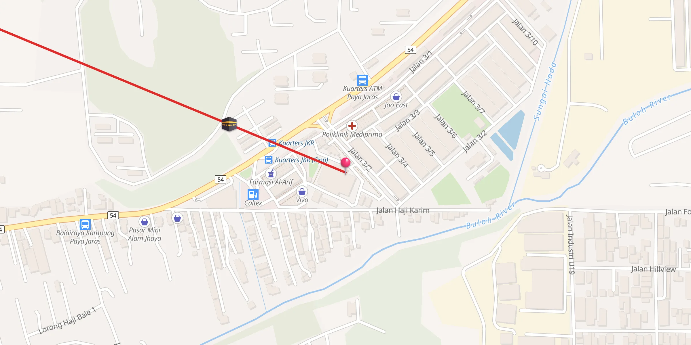 Carte de localisation : Masjid Bandar Baru Sungai Buloh
