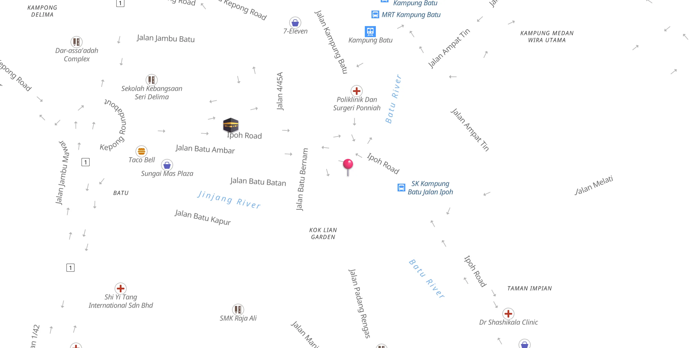 Carte de localisation : Masjid Abu Hurairah