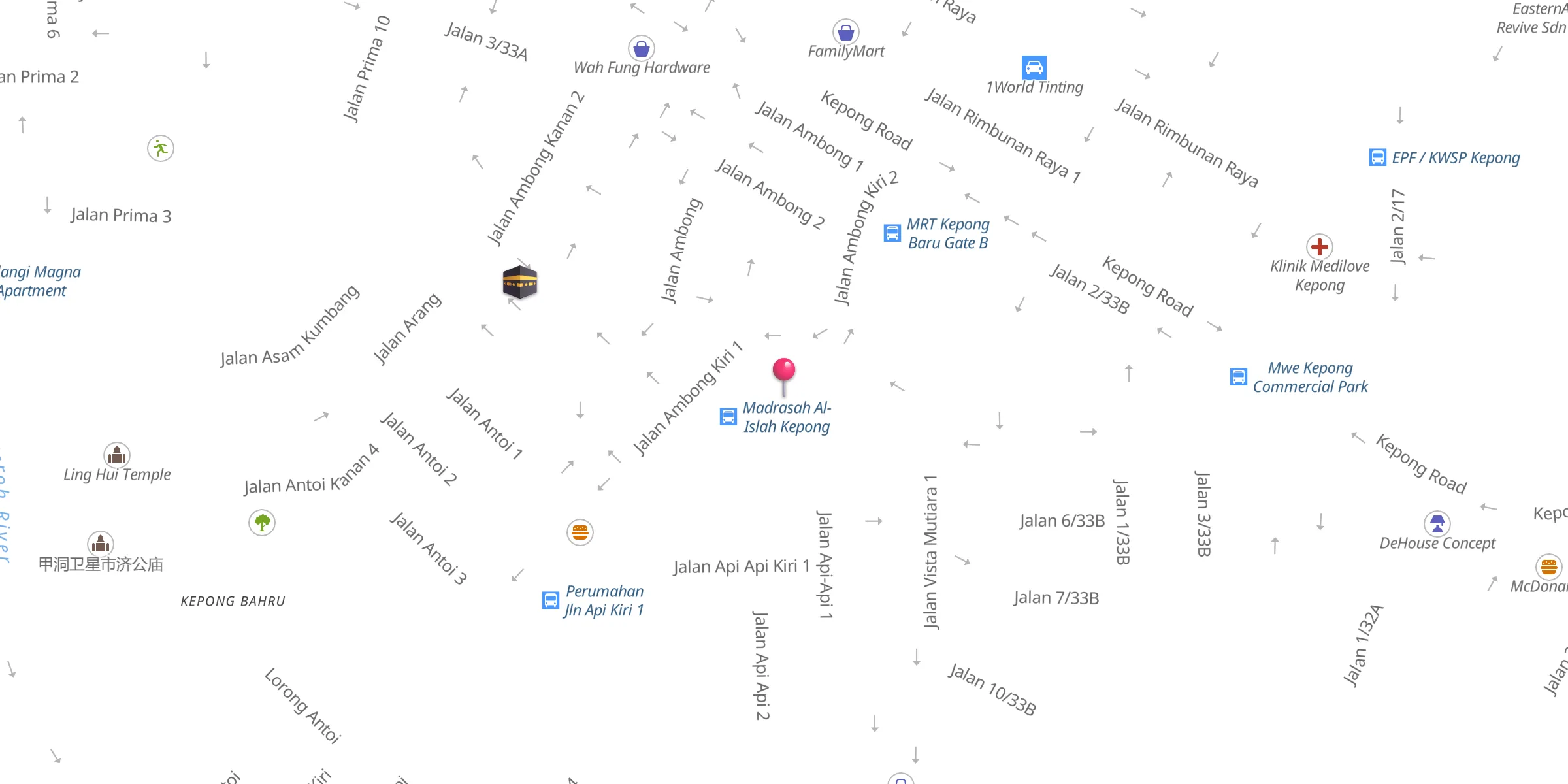 Carte de localisation : Madrasah Al-Islah Ad-Diniyah